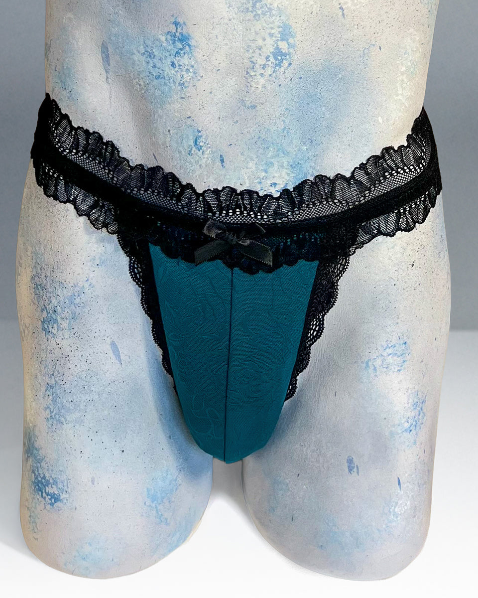 Turquoise Desire Thong