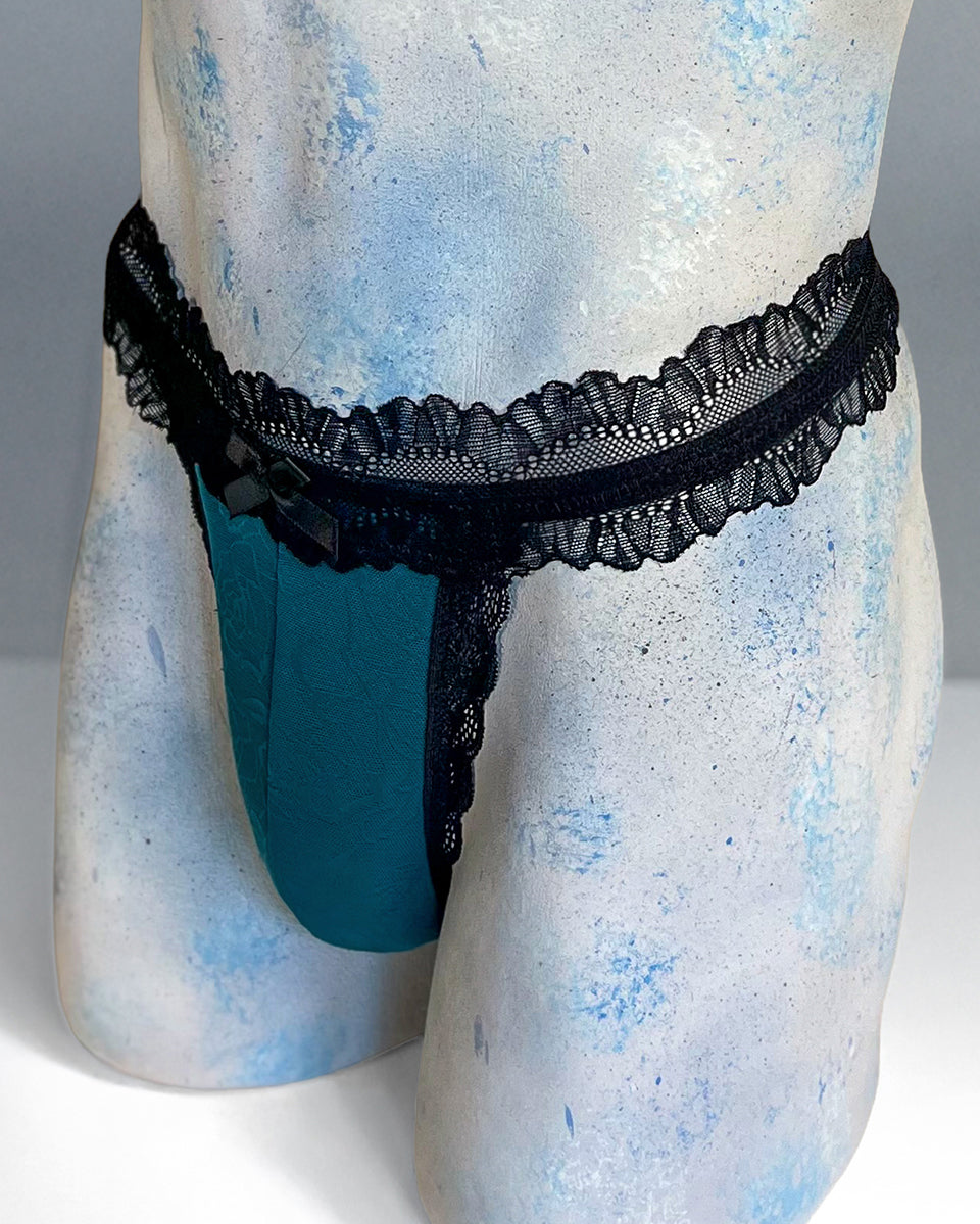 Turquoise Desire Thong