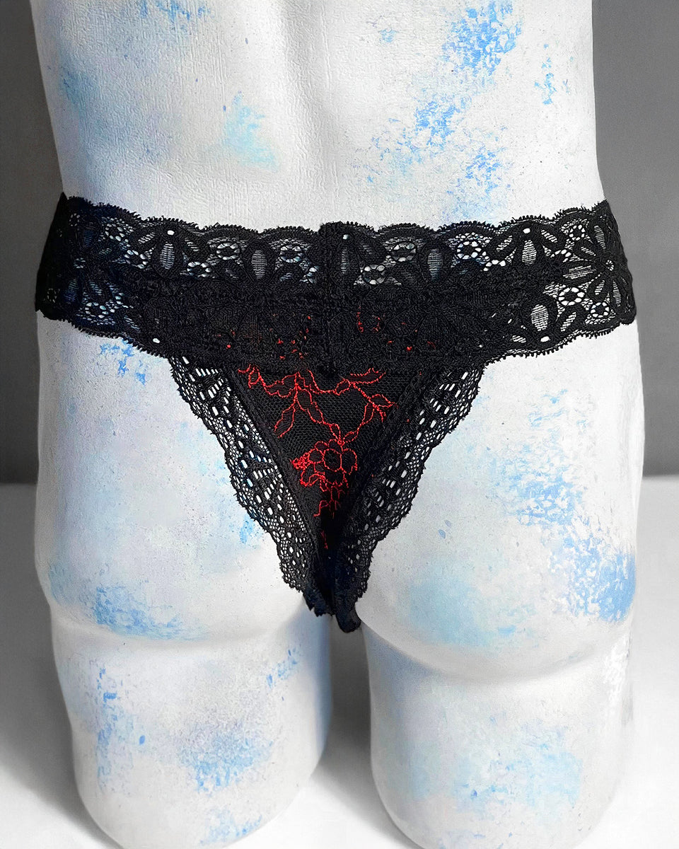 Rose Poison Thong