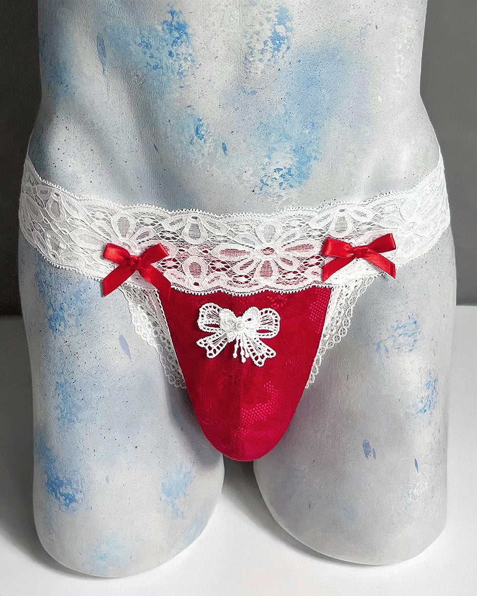 Scarlet Sweetheart Thong