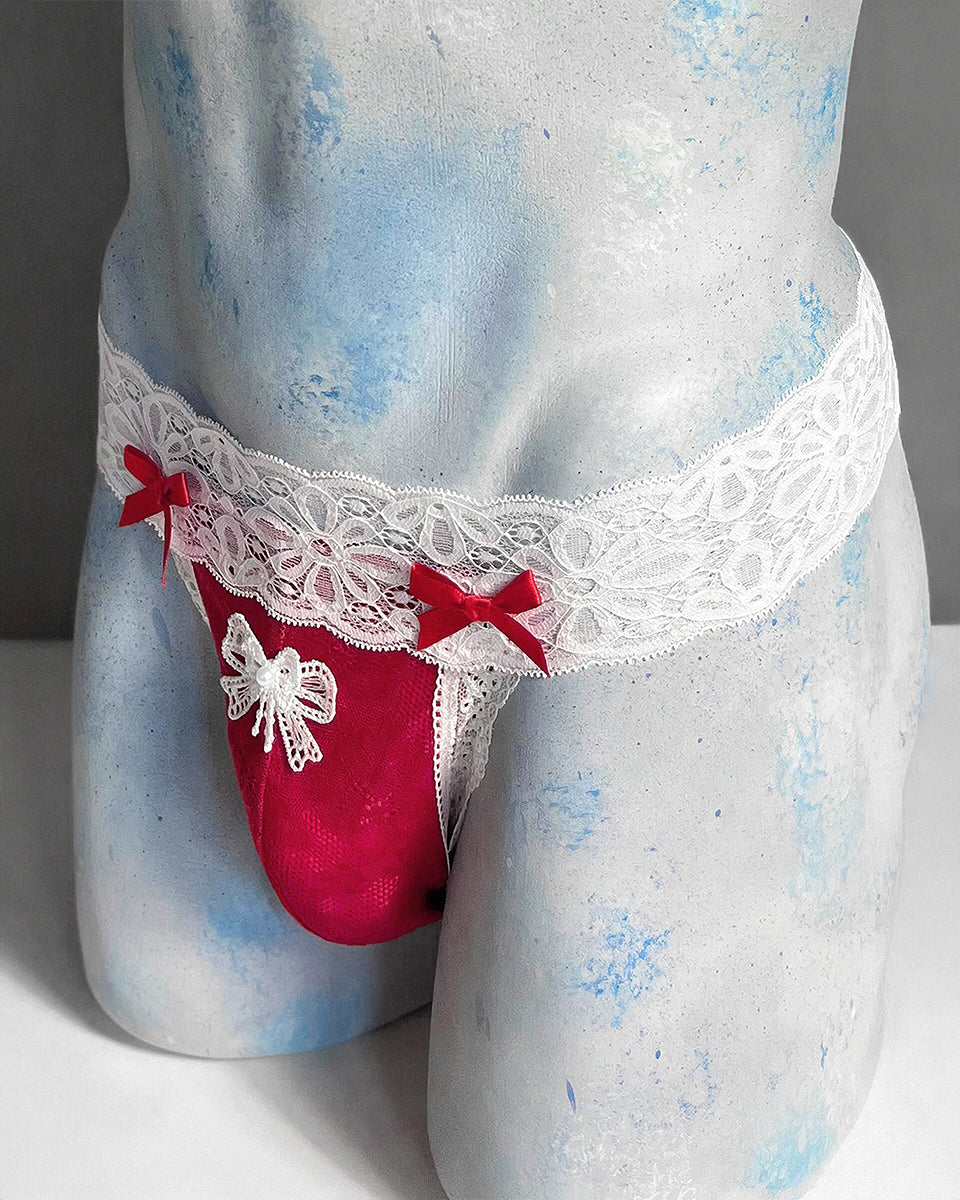 Scarlet Sweetheart Thong