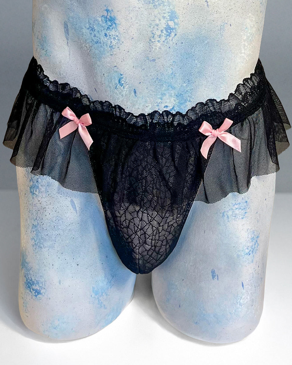 Obsidian Bloom Thong