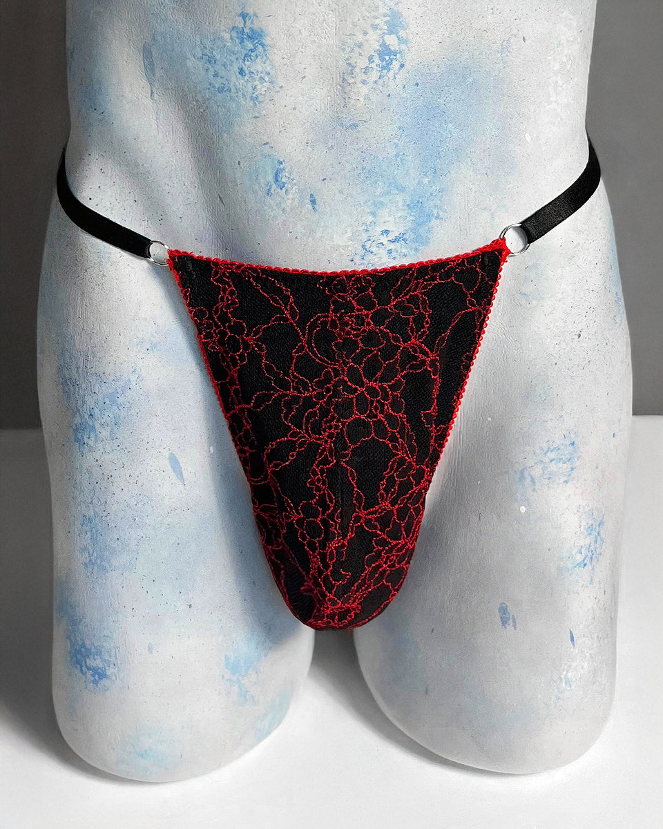 Burgundy Promise Thong Set