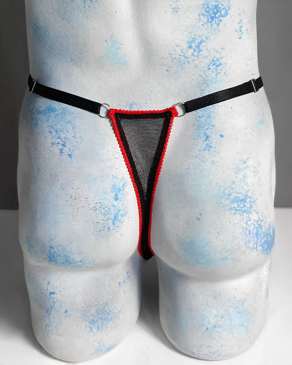 Burgundy Promise Thong Set