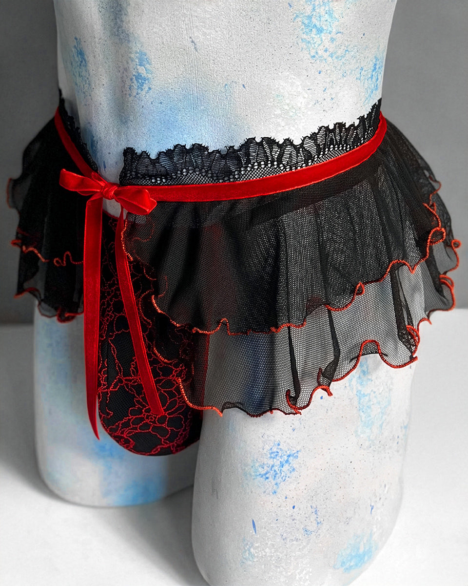 Burgundy Promise Thong Set