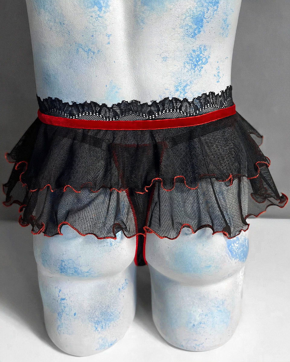 Burgundy Promise Thong Set